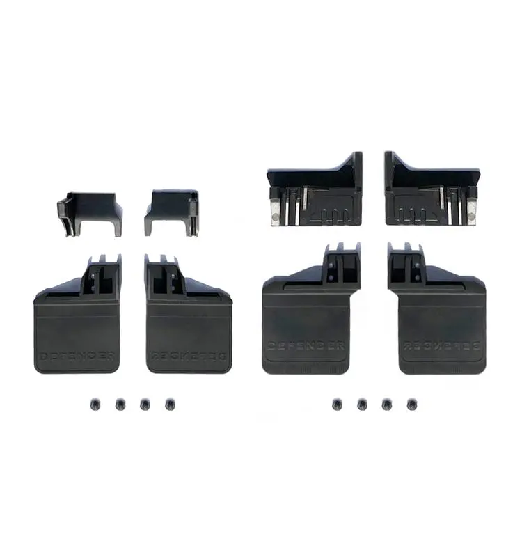 Polyurethane Front / Rear Skid Plate Upgrade Kit For Trx-4 Trail Defender Crawler - 16Pc Set		 Black 1