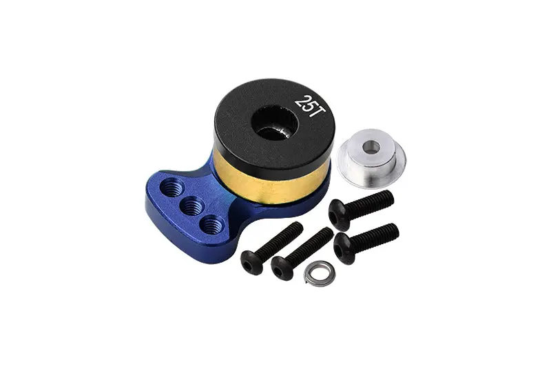 R/C Car Parts : Aluminum 6061 Alloy Hi-Torque Servo Saver For 25T Spline Output Shaft (S) - Blue 1