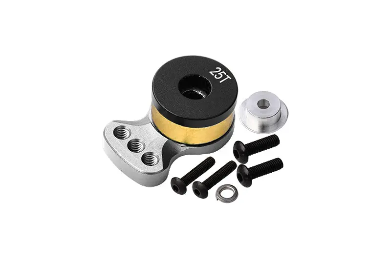 R/C Car Parts : Aluminum 6061 Alloy Hi-Torque Servo Saver For 25T Spline Output Shaft (S) - Silver 1