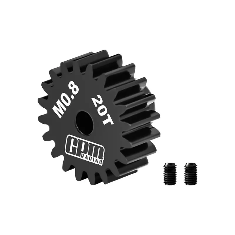 R/C Car Upgrade Parts : 40Cr Steel Motor Gear 20T (32 Pitch, Module 0.8Mm, Motor Tooth Diameter 3.175Mm, Tooth Surface Outer Diameter 17.4Mm) 1
