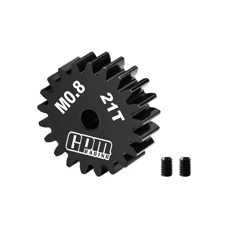 R/C Car Upgrade Parts : 40Cr Steel Motor Gear 21T (32 Pitch, Module 0.8Mm, Motor Tooth Diameter 3.175Mm, Tooth Surface Outer Diameter 18.4Mm) 1
