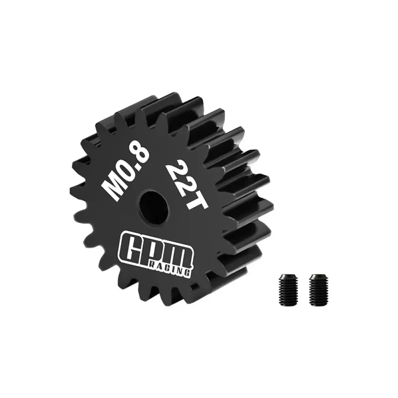 R/C Car Upgrade Parts : 40Cr Steel Motor Gear 22T (32 Pitch, Module 0.8Mm, Motor Tooth Diameter 3.175Mm, Tooth Surface Outer Diameter 19Mm) 1