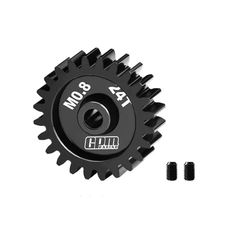 R/C Car Upgrade Parts : 40Cr Steel Motor Gear 24T (32 Pitch, Module 0.8Mm, Motor Tooth Diameter 3.175Mm, Tooth Surface Outer Diameter 20.6Mm) 1