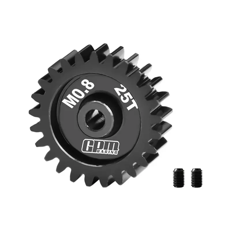 R/C Car Upgrade Parts : 40Cr Steel Motor Gear 25T (32 Pitch, Module 0.8Mm, Motor Tooth Diameter 3.175Mm, Tooth Surface Outer Diameter 21.5Mm) 1