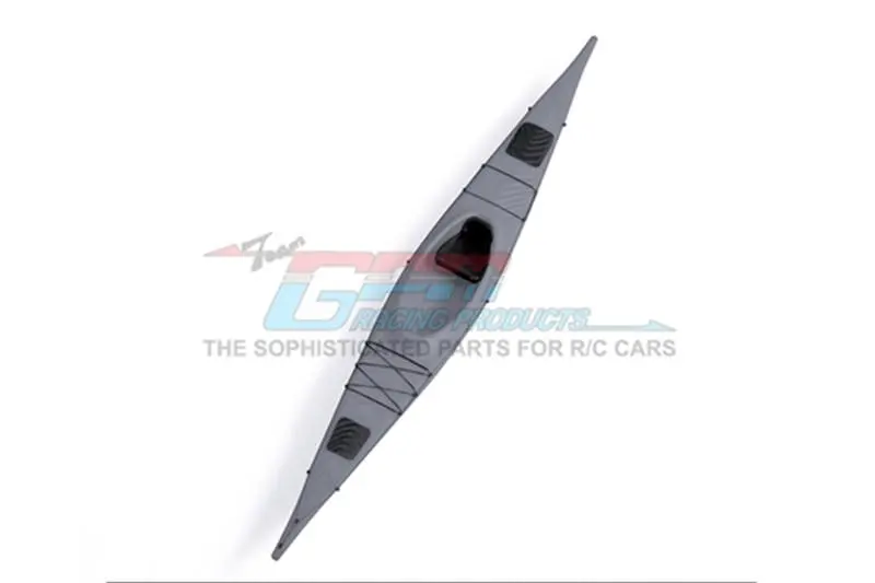 R/C Scale Accessories : 3D Printed Canoe For 1:10 Crawlers - 1Pc Gray Silver 1
