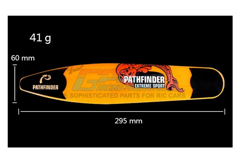 R/C Scale Accessories : 3D Printed Surfboard For 1:10 Crawlers - 1Pc Orange 2