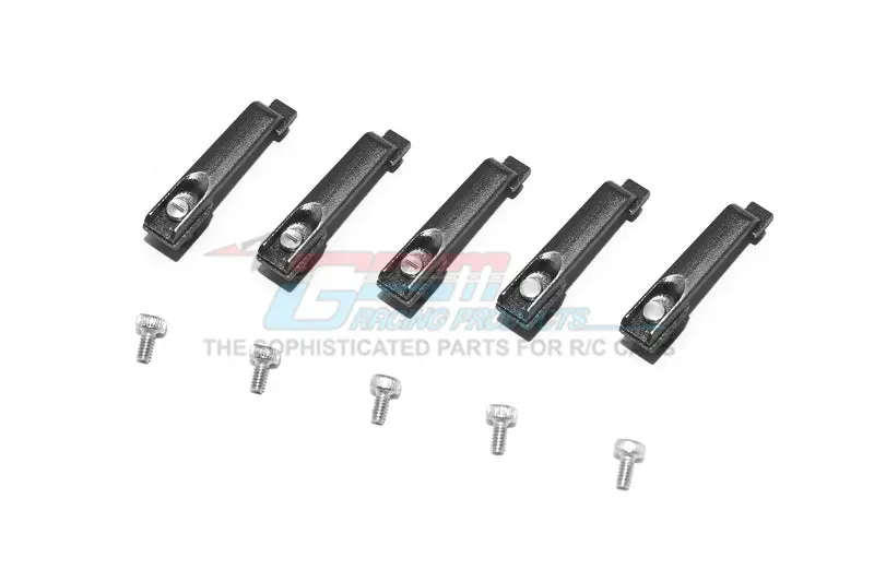 R/C Scale Accessories : Aluminum Door Handle For Traxxas Trx-4 Mercedes-Benz G500 (82096-4) - 5Pc Set Black 1