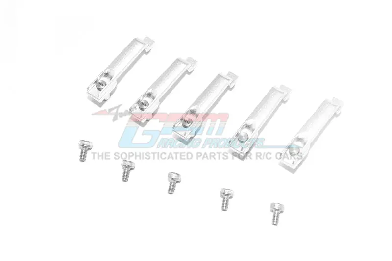R/C Scale Accessories : Aluminum Door Handle For Traxxas Trx-4 Mercedes-Benz G500 (82096-4) - 5Pc Set Silver 1