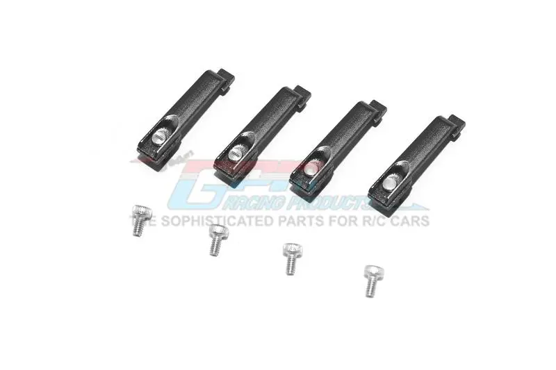 R/C Scale Accessories : Aluminum Door Handle For Traxxas Trx-6 Mercedes-Benz G63 (88096-4) - 4Pc Set Black 1