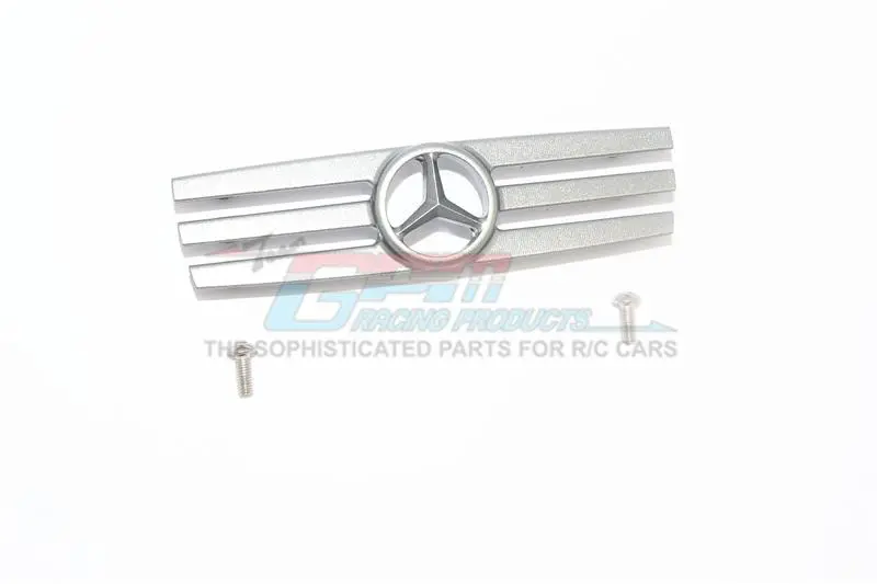 R/C Scale Accessories : Aluminum Grille For Traxxas Trx-4 Mercedes-Benz G500 (82096-4) / Trx-6 Mercedes-Benz G63 (88096-4) - 1Pc Set Gray Silver 1