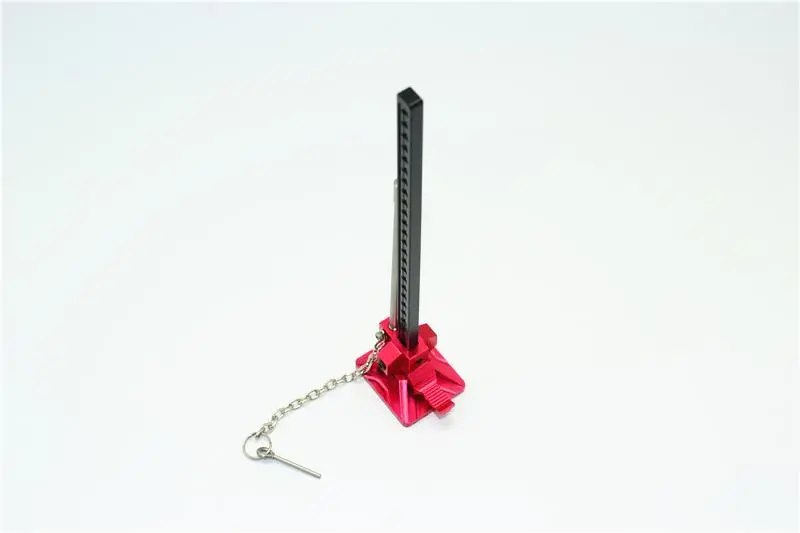 R/C Scale Accessories : Car Jack For 1:10 Crawlers - 1Pc Set Red 2