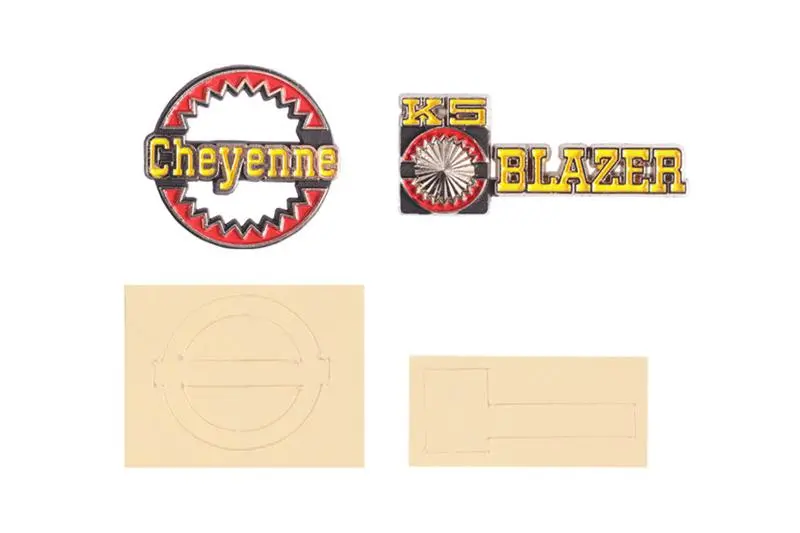 R/C Scale Accessories : Decor Mini Logo For Traxxas Trx-4 Chevrolet K5 Blazer (82076-4) - 2Pc Set 1