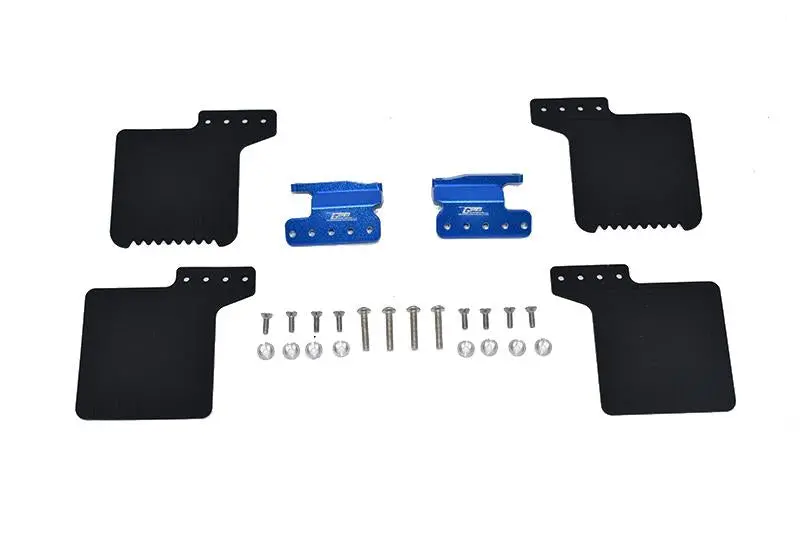 R/C Scale Accessories : Front Mud Flap For Axial 1/10 Scx10 Iii Jeep Wrangler Axi03007 / Jeep Gladiator Axi03006 -26Pc Set Blue 1