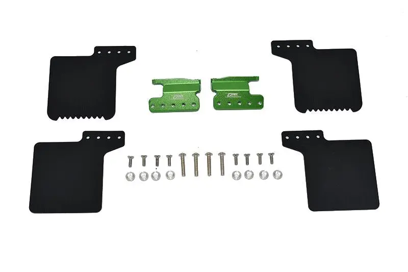 R/C Scale Accessories : Front Mud Flap For Axial 1/10 Scx10 Iii Jeep Wrangler Axi03007 / Jeep Gladiator Axi03006 -26Pc Set Green 1