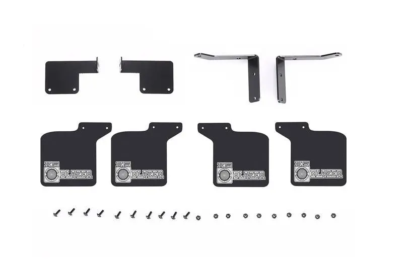 R/C Scale Accessories : Front & Rear Skid Plate For Traxxas Trx-4 Chevrolet K5 Blazer (82076-4) - 28Pc Set Black 1