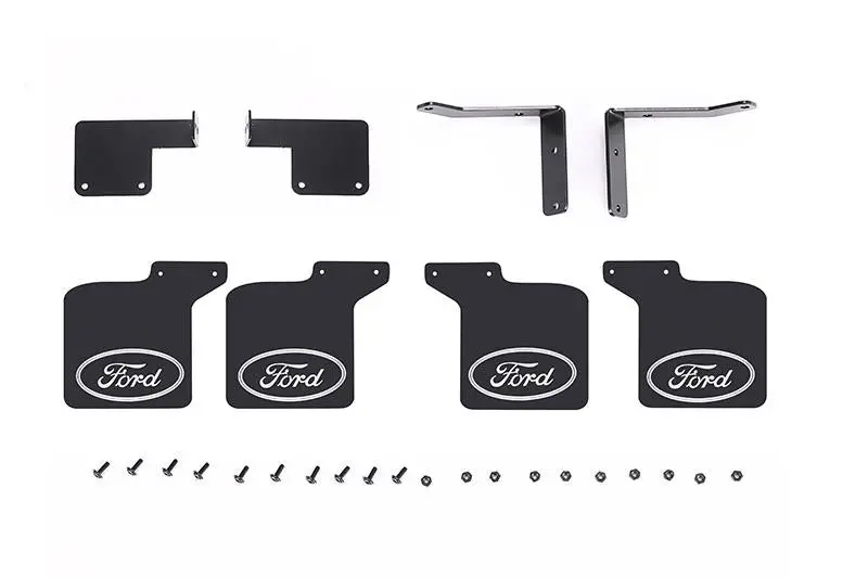 R/C Scale Accessories : Front & Rear Skid Plate For Traxxas Trx-4 Ford Bronco (82046-4) - 28Pc Set Black 1