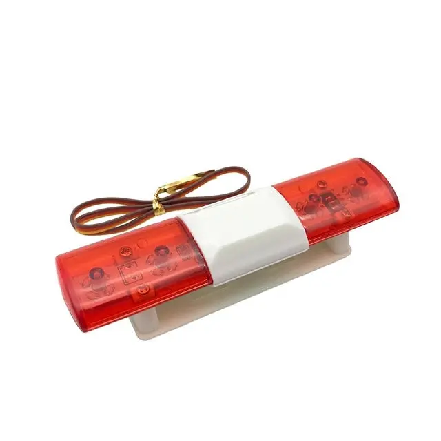 R/C Scale Accessories : Led Police Flash Light Bar For 1:10 And 1:8 Rc Cars - 1 Set Red 1
