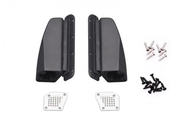 R/C Scale Accessories : Metal Cover Fender Vent For Traxxax Trx-4 Ford Bronco (82046-4) - 24Pc Set Black 1