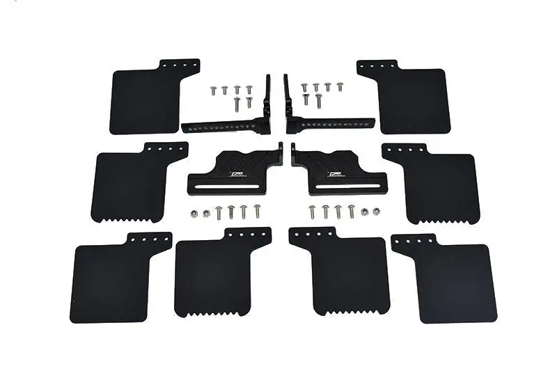 R/C Scale Accessories : Mud Flap For 1:10 Crawlers Traxxas Trx-4 - 36Pc Set Black 1