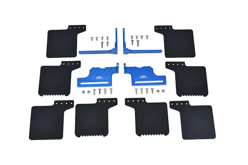 R/C Scale Accessories : Mud Flap For 1:10 Crawlers Traxxas Trx-4 - 36Pc Set Blue 1