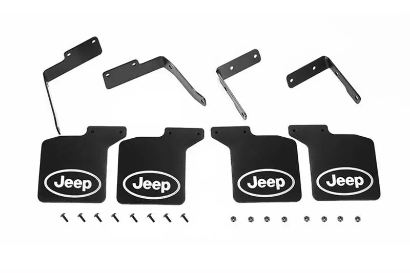 R/C Scale Accessories : Mud Flap For Axial Scx10 Iii Jeep Jl Wrangler (Axi03007) - 28Pc Set Black 1