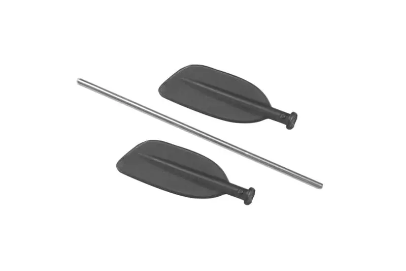 R/C Scale Accessories : Paddle For Canoe For 1:10 Crawlers - 3Pc Set Black 1