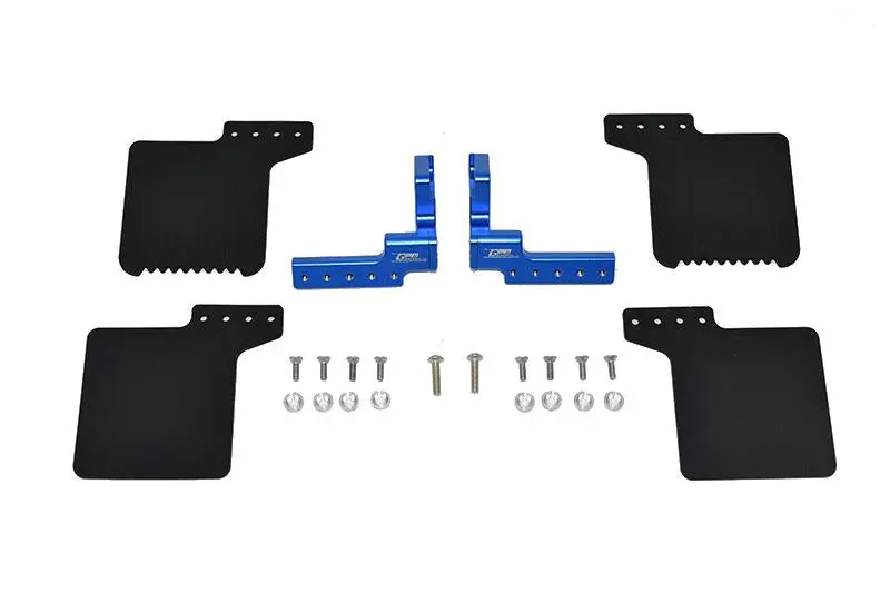 R/C Scale Accessories : Rear Mud Flap For Axial 1/10 Scx10 Iii Jeep Wrangler Axi03007 / Jeep Gladiator Axi03006 -24Pc Set Blue 1