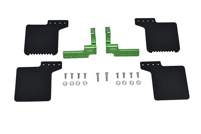 R/C Scale Accessories : Rear Mud Flap For Axial 1/10 Scx10 Iii Jeep Wrangler Axi03007 / Jeep Gladiator Axi03006 -24Pc Set Green 1