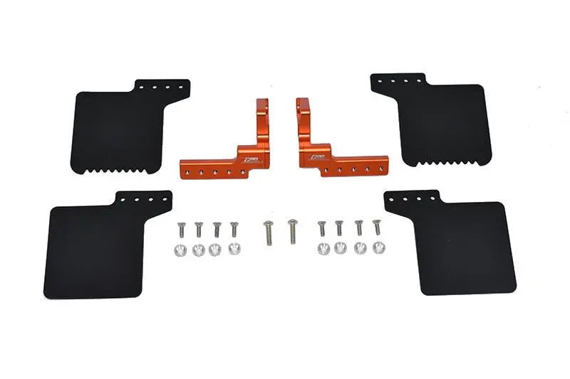 R/C Scale Accessories : Rear Mud Flap For Axial 1/10 Scx10 Iii Jeep Wrangler Axi03007 / Jeep Gladiator Axi03006 -24Pc Set Orange 1