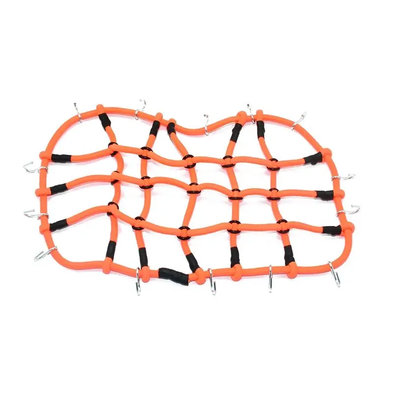 R/C Scale Accessories : Simulation Elastic Cargo Netting For 1:10 Crawlers - 1Pc Orange 1