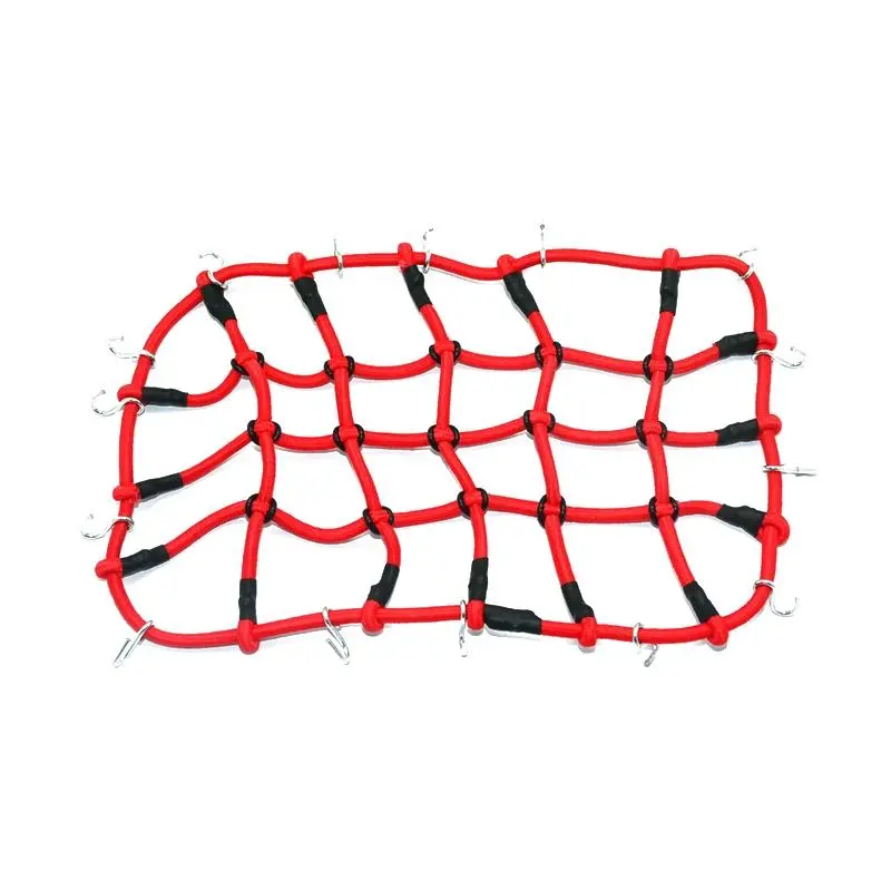 R/C Scale Accessories : Simulation Elastic Cargo Netting For 1:10 Crawlers - 1Pc Red 1