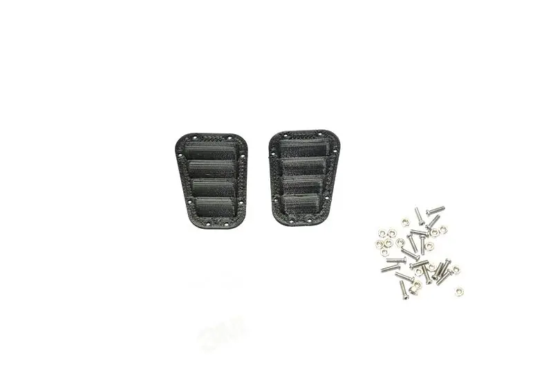 R/C Scale Accessories : Simulation Fender Vent For Trx-4 Crawler - 1Pr Set Black 1