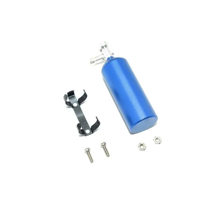 R/C Scale Accessories : Simulation Nos Gas Tank For 1:10 Crawlers - 1 Set Blue 1