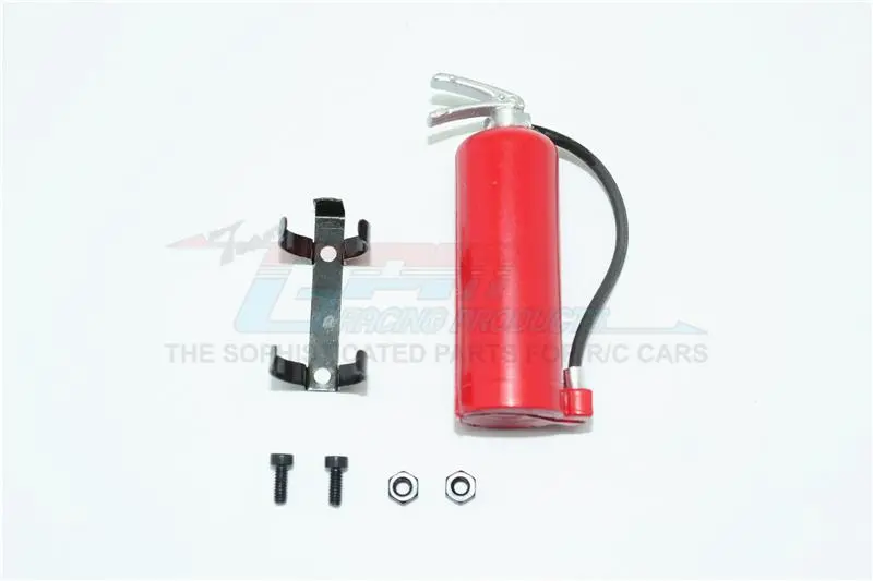 R/C Scale Accessories : Simulation Nos Gas Tank (With Hose) For 1:10 Crawlers - 1 Set Red 1