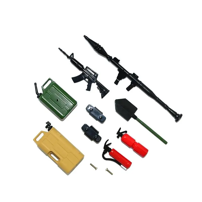 R/C Scale Accessories : Simulation Plastic Army Set For 1:10 Crawlers - 11Pc Set 1