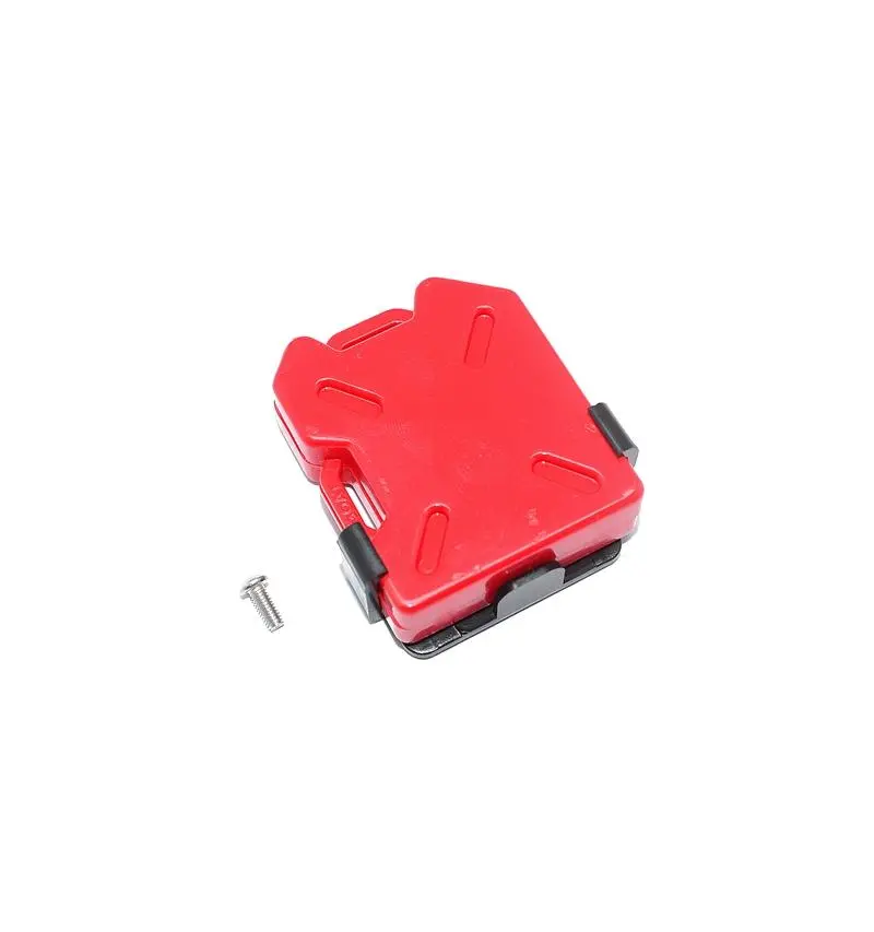 R/C Scale Accessories : Simulation Plastic Oil Tank For 1:10 Crawlers - 1 Set Red 1