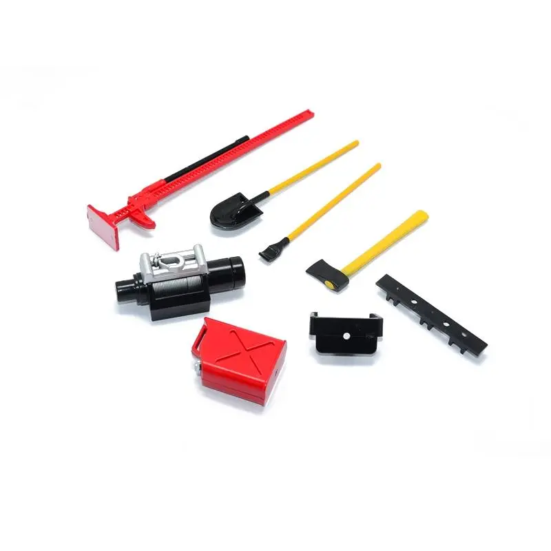 R/C Scale Accessories : Simulation Plastic Tool Set For 1:10 Crawlers - 7Pc Set 1