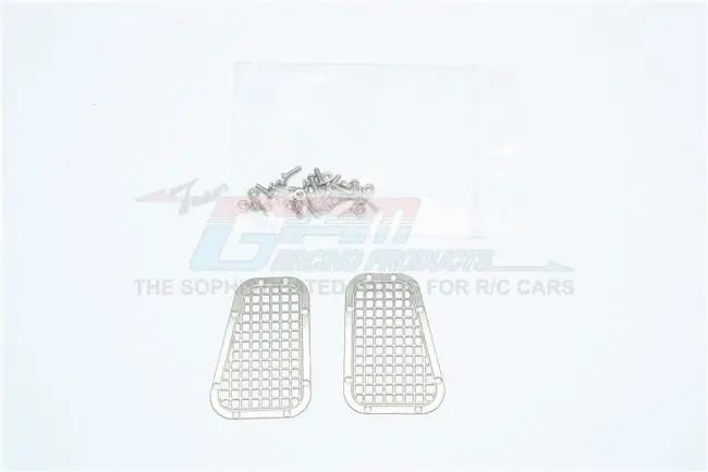 R/C Scale Accessories : Simulation Stainless Steel Fender Vent (Grid Pattern) For Trx-4 Crawler - 1Pr Set 1