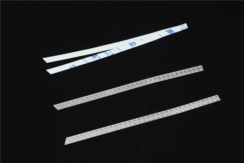 R/C Scale Accessories : Simulation Stainless Steel Slip Proof Tread For Trx-4 Body Sides - 1Pr Set 1