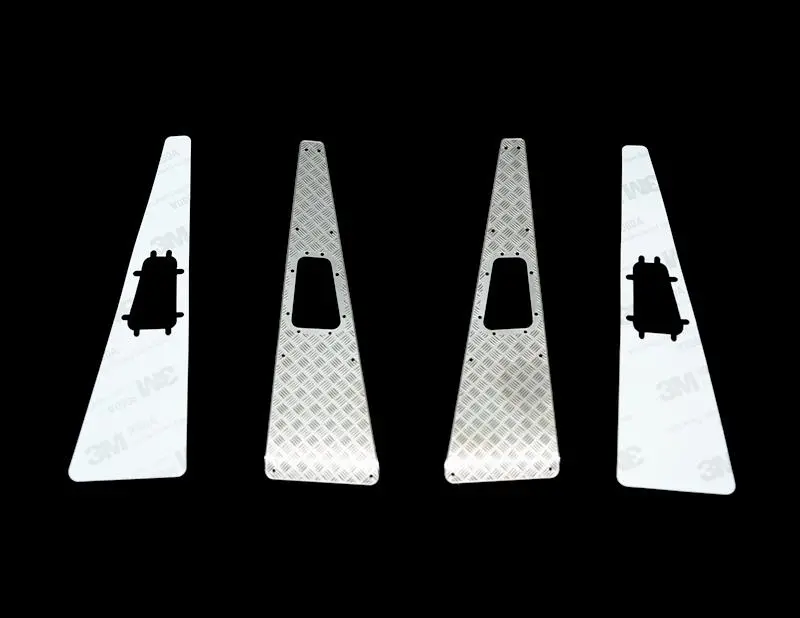 R/C Scale Accessories : Simulation Stainless Steel Slip Proof Tread For Trx-4 Crawler - 1Pr Set 1