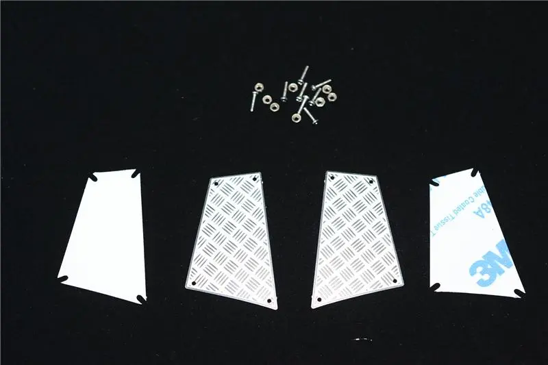 R/C Scale Accessories : Simulation Stainless Steel Slip Proof Tread For Trx-4 Rear Sides - 1Pr Set 1