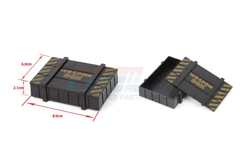 R/C Scale Accessories : Simulation Weapon Box For 1:10 Crawlers - 1 Set 2