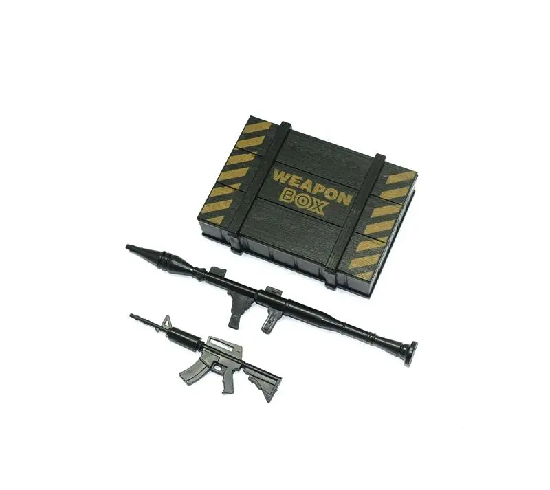 R/C Scale Accessories : Simulation Weapon Box +Weapons For 1:10 Crawlers - 1 Set 1