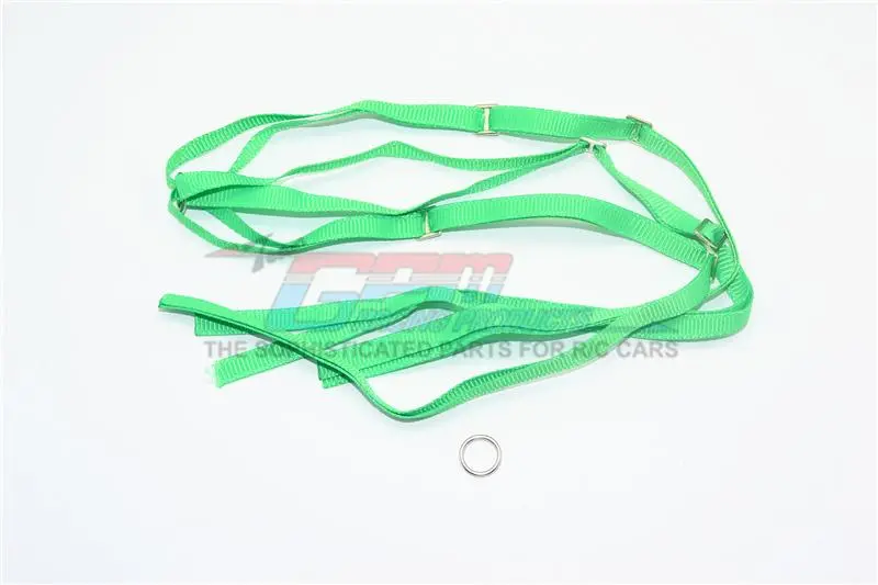 R/C Scale Accessories : Spare Tire Tie Down For Traxxas 1/7 Unlimited Desert Racer -2Pc Set Green 1