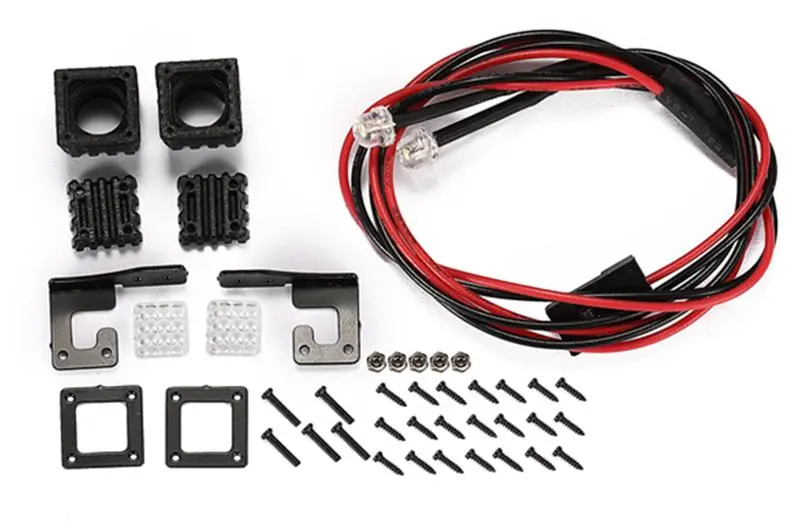 R/C Scale Accessories : Spotlight For 1:10 Crawlers (Style A) - 42Pc Set Black 1