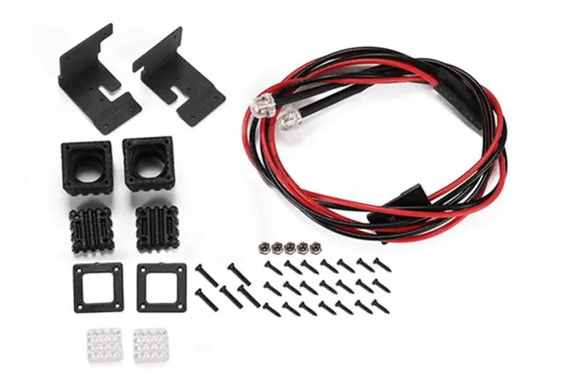 R/C Scale Accessories : Spotlight For 1:10 Crawlers (Style C) - 42Pc Set Black 1