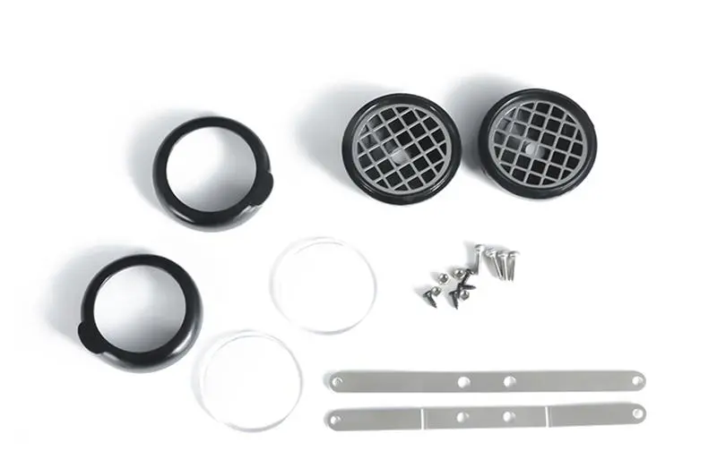 R/C Scale Accessories : Spotlight For Traxxas Trx-4 Defender / Trx-4 Ford Bronco - 22Pc Set Black 1