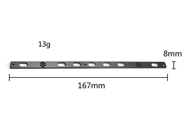 R/C Scale Accessories : Stainless Steel Door Edge Anti Scratch Strip For Trx-4 Trail Defender Crawler - 1Pr Set Silver 2