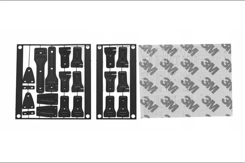 R/C Scale Accessories : Stainless Steel Door Hinges For Axial Scx10 Iii Jeep Jl Wrangler (Axi03007) - 26Pc Set Black 1