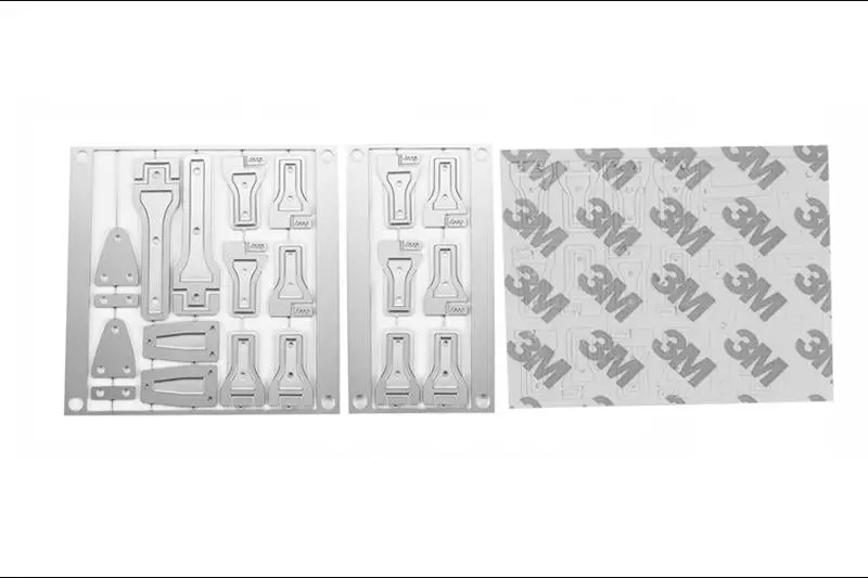 R/C Scale Accessories : Stainless Steel Door Hinges For Axial Scx10 Iii Jeep Jl Wrangler (Axi03007) - 26Pc Set Silver 1